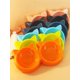 thumbnail image 3 of 1pc Cartoon Cat Face Shaped Double Bowl Pet Feeder For Small Dogs And Cats, Blue, 3 of 4