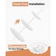 thumbnail image 5 of Kootek Soporte para cupcakes y postres de 3 niveles, juego de 10 piezas, blanco, 5 of 7