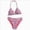 Red, variant on Girl's 2 Piece Swimsuits Floral Gingham Halter Triangle Wireless Bikini Bathing Suit (Red,10-11 Y)