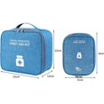 thumbnail image 6 of First Aid Bag Empty Portable First Aid Box Compact Multifunctional Layered Medicine Box for Emergency Home Office Car Outdoors Boat Camping Hiking(Blue，2 PCS-S+L), 6 of 10