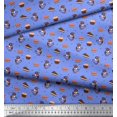 thumbnail image 2 of Soimoi Poly Georgette Fabric Dot,Coffee & Cupcake Food Printed Craft Fabric by The Yard 52 Inch Wide, 2 of 3