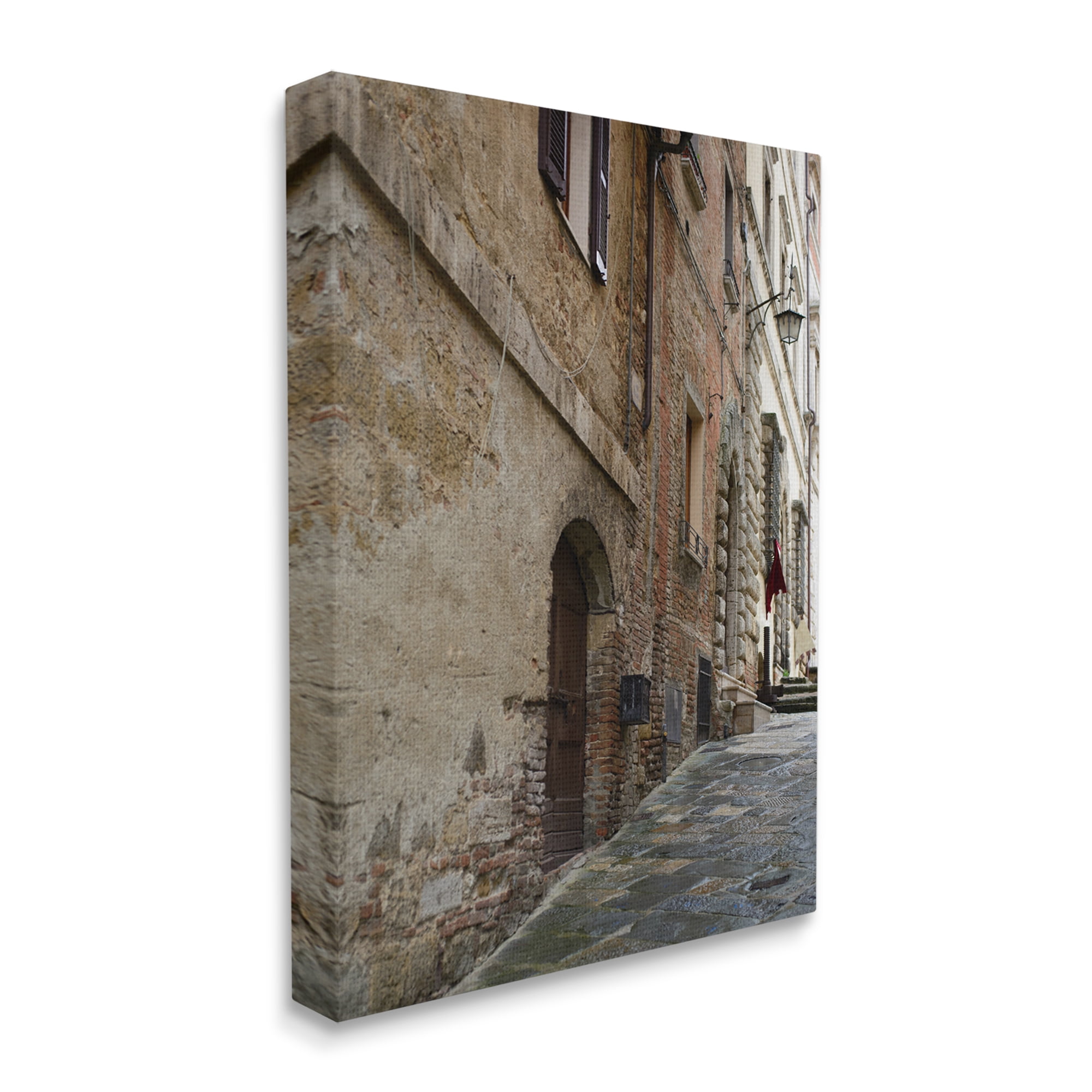 Stupell Industries Historical Architecture Alleyway Brick Building Exterior Street Photography, 36 x 48, Design by Nancy Crowell