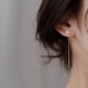 thumbnail image 3 of Pendientes de moda para mujer, estilo coreano, elegantes, largos, con borlas en forma de corazón, para el rostro, pendientes delgados, 3 of 5