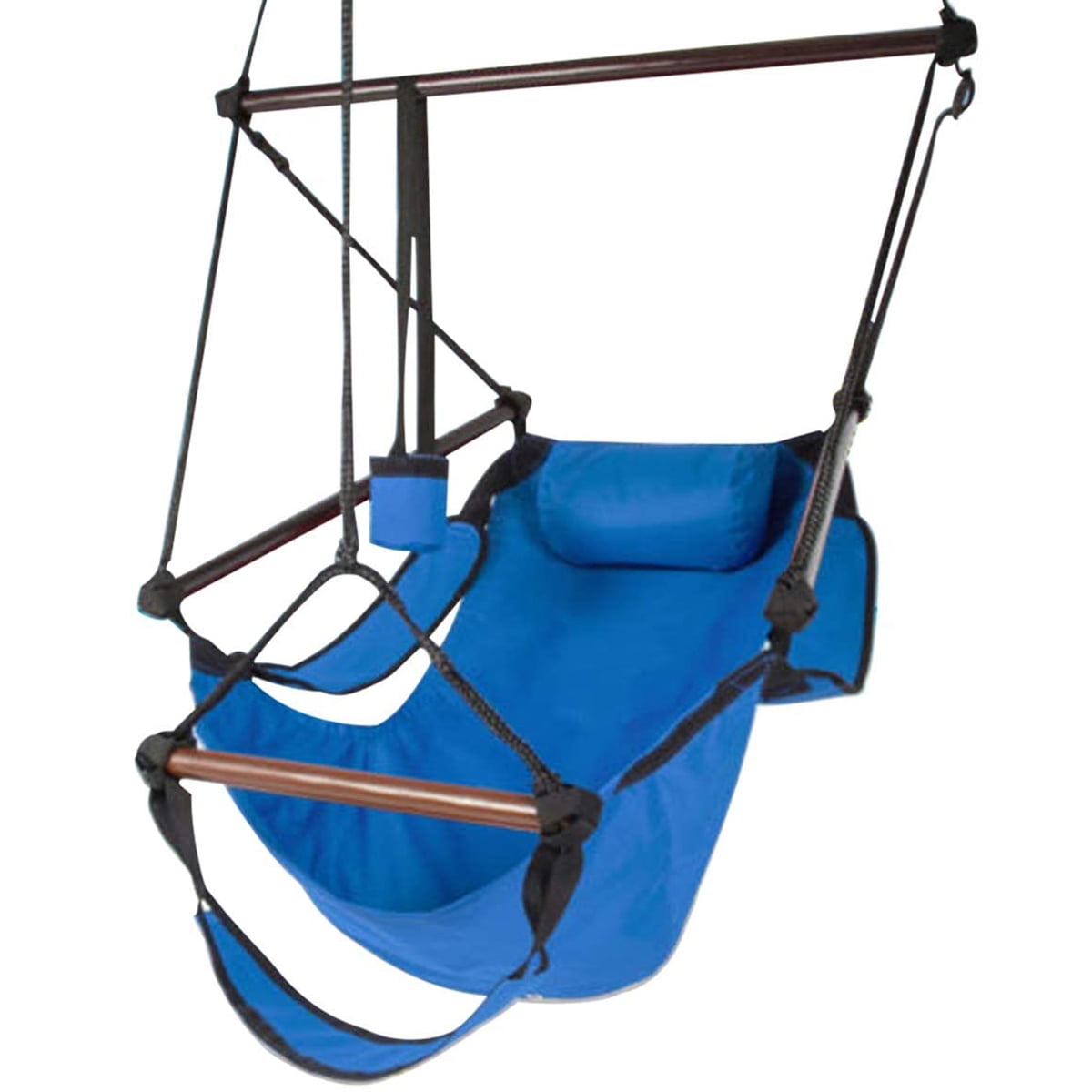 FOCUSNORM Outdoor Hammock Hanging Hammock Rope Chair Porch Swing Seat