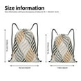 thumbnail image 2 of Xecao Geometric Pattern Sports Drawstring Backpack - String Swim Gym Bag with Wet Proof Pocket for Women&Men-Medium, 2 of 6