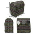 thumbnail image 5 of Ethnic Lounger Chair Bag, Pattern with Prehistoric Geometric Old Mexican Folk Effects, High Capacity Storage with Handle Container, Lounger Size, Multicolor, by Ambesonne, 5 of 5