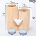 thumbnail image 5 of Portavelas de té para decoración de centro de oficina, juego de portavelas de té de madera decorativa, portavelas de corazón de unidad para decoración del hogar TUNC Sencillez, 5 of 5