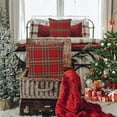 thumbnail image 3 of Christmas Plaid Pillow Covers 20x20 Inch Set of 2 Scottish Tartan Farmhouse Throw Pillow Case Cushion Cover for Sofa Couch Home Decor, Red and Green, 3 of 6