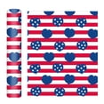 thumbnail image 1 of Jierger Independence Day Heat Transfer Vinyl, 12x10 Inch Rainbow Stripe Pattern Soft Metal Vinyl Roll for Ironing on Clothes and DIY Craft Projects, 1 of 3