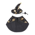 thumbnail image 3 of FEOLGEHLY Halloween Dog Hat Set and Witch Cloak, Soft Blend Adjustable Holiday Dog Costume, Cosplay Dress Up Dog Outfit for Small Medium Dogs Cats Party Photo Props, Halloween Fall Decorations, 3 of 7