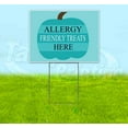 thumbnail image 1 of Allergy Friendly Treats Available Here (18" x 24") Yard Sign, Includes Metal Step Stake, 1 of 6