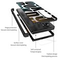 thumbnail image 5 of Allytechgroup Slim Case for Samsung Galaxy Z Fold 7, Shockproof Patterned Hinge Protection Plating Clear Hard PC Back Cover with Screen Protector for Galaxy Z Fold 7, Black, 5 of 7
