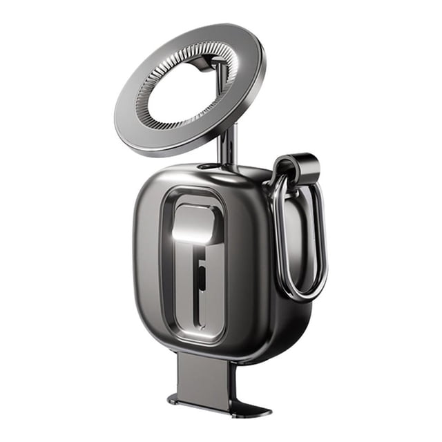 Soporte/Trípode Magnético Portátil y Plegable Multifuncional para Teléfono, Giratorio Universal, con Ajuste de 360°, Color Negro.