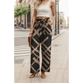 thumbnail image 2 of JWD Women's Wide Leg Pants with Pockets High Waist Adjustable Knot Loose Casual Trousers Business Work Casual Pants, 2 of 10
