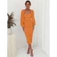thumbnail image 1 of SHENMO Lace patchwork evening dress, 1 of 5