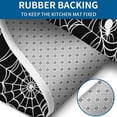 thumbnail image 4 of White Spider Webs and Spiders Bathroom Rugs Sets 3 Piece,Toilet Cover Set,Absorbent Non Slip Bathroom Mats Sets with U-Shaped Contour Rug Toilet Rug Set, 4 of 5