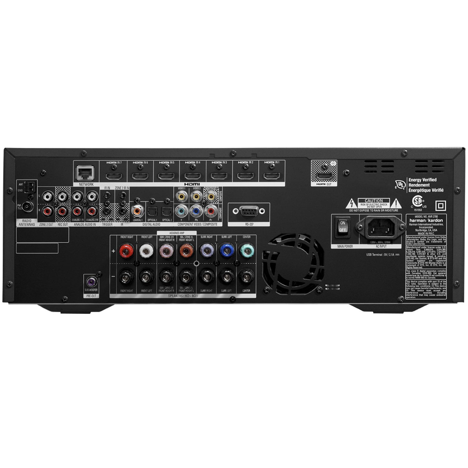 Harman Kardon 3700 2-Channel Stereo Receiver with Network Connectivity Renewed 