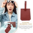 thumbnail image 4 of Shisuyan Luggage Tag PU Travel Suitcase Tag Baggage Tag Hanging Luggage Tag Accessory, 4 of 9