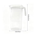 thumbnail image 3 of YiJuHui Large Capacity 2.5L Water Pitcher with Lid and Filter, Heat Resistant BPA-Free Plastic Beverage Dispenser for Refrigerator, Iced Tea, Lemonade, Fruit Infuser, Party, BBQ, Outdoor, 3 of 6