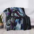 thumbnail image 3 of Goofa The Nightmare Before Christmas Pattern Fleece Throw Blanket for Couch, Soft Checkered Flannel Blanket for Sofa, Warm Cozy Decorative Blanket Fall Decor Gift-60"x50", 3 of 6