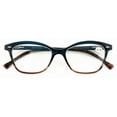 thumbnail image 2 of Women 2 Tone Cateye Clear Progressive Reader - Zero Power On Top - No Bubble Reading Glasses Z110 +1.75, 2 of 4