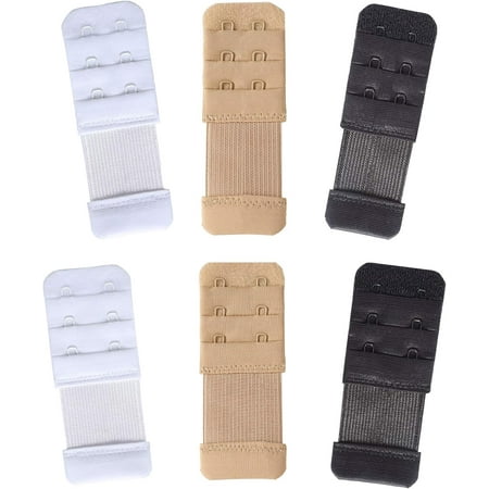 QIUYIDP Women s Bra Extenders 2 Hook / 3 Hook / 4 Hook / 5 Hook / 6 Hook  Soft Stretchy Back Bra Extension Strap