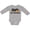 AC-Heather Grey, variant on Napping Dis Tew Much Rottweiler Boys or Girls Long Sleeve Baby Bodysuit