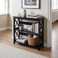 thumbnail image 2 of Convenience Concepts Oxford 3 Tier Bookcase Entryway Hall Table, Black, 2 of 6
