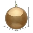 thumbnail image 2 of Vickerman 3" Mocha Shiny Ball Ornament, 32 per Box, 2 of 2