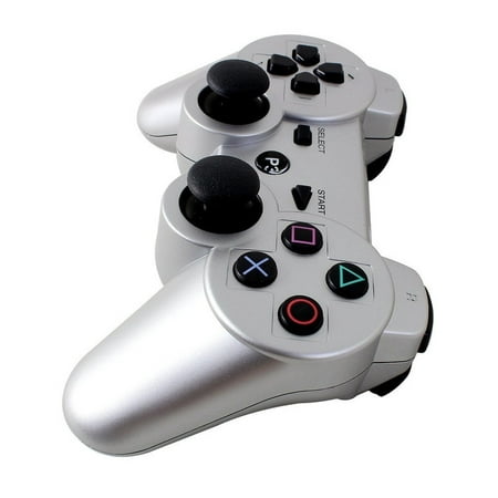 PS3 controller Wireless Bluetooth Double Shock Sixaxis Remote Gamepad for Sony PS3 PlayStation (Best Pad For Fighting Games)