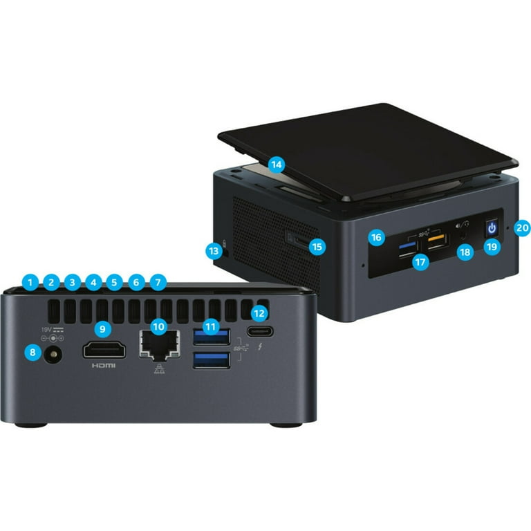 Intel NUC NUC8i7BEH Desktop Computer, Intel Core i7 8th Gen