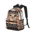 thumbnail image 2 of Daiia Cat Holding Mugshot Sign School Backpack for Men Women, Unisex Large Waterproof Bookbag Schoolbag Casual Daypack for High School/College/Teens/Travel/Work Black, 2 of 8
