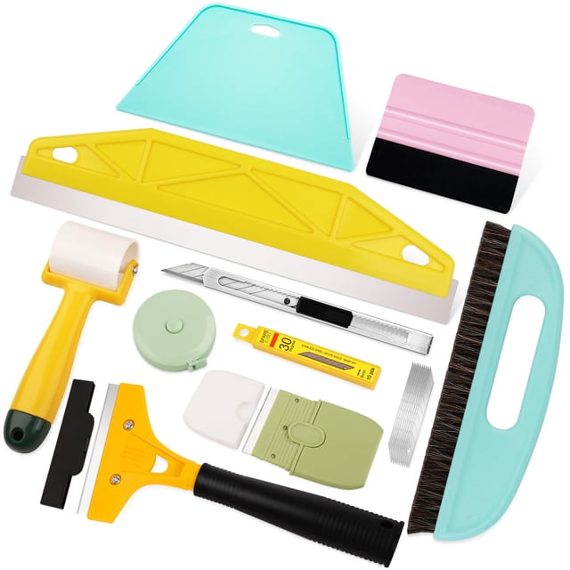 Wallpaper Tools WRAPXPERT se pela y pega con un alisador y guía
