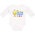 thumbnail image 3 of Inktastic My 1st Easter with Chick and Easter Eggs Boys Long Sleeve Baby Bodysuit, 3 of 5