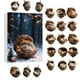 thumbnail image 1 of Calendario de Adviento 2025 con animales de piña, 24 días de adornos navideños de animales del bosque y bellotas, decoración acogedora de animales del bosque para el árbol de Navidad, figuras colgant, 1 of 3
