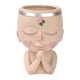 thumbnail image 1 of Chica cara cabeza estatuilla resina maceta estatua escultura planta florero 2 Ehuebsd Libre de BPA, 1 of 6