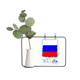 thumbnail image 1 of Rusia Nacional Europa país Jarrones colgantes de vidrio transparente Decoración Botella, 1 of 4