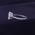 thumbnail image 6 of AFFY 2.50CT 8X10MM Oval Moissanite Diamond Solitaire Promise Ring for Women 14K White Gold over Silver-7.5, 6 of 7