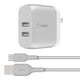 thumbnail image 2 of Cargador De Pared 2 Puertos USB A con cable tipo C Belkin, 2 of 6
