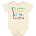 thumbnail image 3 of Inktastic Idaho Grandma Grandpa Loves Me Boys or Girls Baby Bodysuit, 3 of 5
