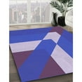 thumbnail image 2 of Ahgly Company Indoor Round Patterned Light Slate Blue Area Rugs, 8' Round, 2 of 6