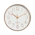 thumbnail image 1 of pitrice Muette Mur Horloge Mode Salon Portable Non-Tacking Pendules Numérique Simple Montre Ménage Décor Rose Or, 1 of 9