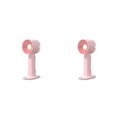 thumbnail image 2 of Ventilador de mano personal Billuyoard Recargable Ajustable inalámbrico rosa 2piezas, 2 of 6