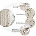 thumbnail image 3 of Sparrow Bathroom Shower Curtains with 12 Hooks Polyester Waterproof Shower Curtain for Stalls and Bathtubs Spring Birds on The Branches Retro Country Beige Decorative Bathroom Curtain 72x84 Inches, 3 of 8