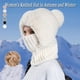 thumbnail image 3 of Sombrero de punto para mujer en otoño e invierno, gorro de punto elástico y cálido con protección para las orejas, gorro de punto resistente al viento para mujer, 3 of 3