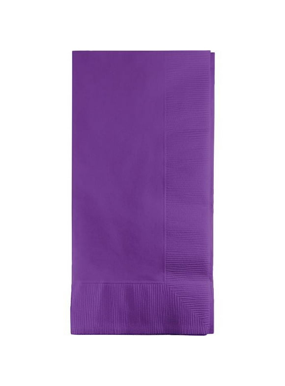 Touch of Color Dinner Napkins, 2-Ply, 1/8 Fold, Amethyst, 50 Ct