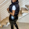 thumbnail image 3 of FOCUSNORM Women's Winter Crop Vest Lightweight Sleeveless Warm Outerwear Puffer Vest Padded Gilet, 3 of 8