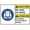Warning Sign 3, variant on Caution No Left Turn Metal Aluminum Sign 12 x 8 Inches - Weather Resistant, Waterproof, Indoor Outdoor Use for Road, Parking Lot, Driveway