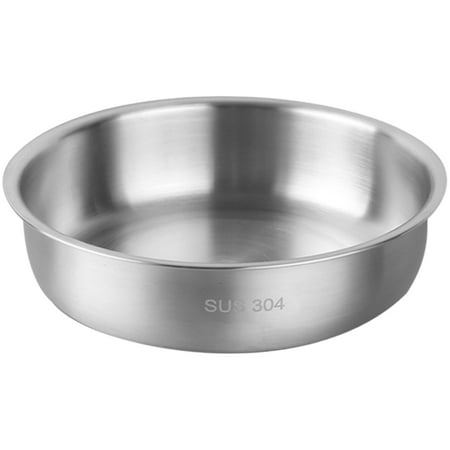 

Stainless Steel Buffet Serving Plate Pizza Tray Salad Serving Tray Restaurant Food Plate Fruit Tray