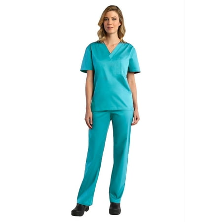 

Maevn Red Panda Unisex V-Neck Scrub Top & Unisex Basic Scrub Pant Set